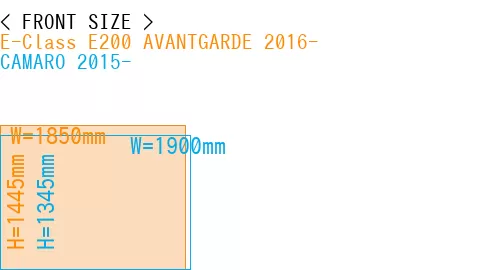 #E-Class E200 AVANTGARDE 2016- + CAMARO 2015-